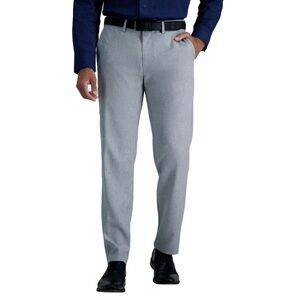 Haggar Mens Comfort Performance Straight Fit Dress pant Gray Size 30x29
